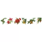 Átlátszó matricák  Studio Light  Vintage Christmas Transparent Stickers on Roll Greens (1 db)