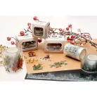 Átlátszó matricák  Studio Light  Vintage Christmas Transparent Stickers on Roll Greens (1 db)