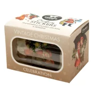   Átlátszó matricák  Studio Light  Vintage Christmas Transparent Stickers on Roll Celebration (1 db)