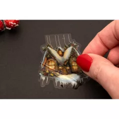   Átlátszó matricák  Studio Light  Fairy Christmas Transparent Stickers on Roll (1 db)