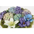 PanPastel tégelyes porpasztell készlet, 7 db + kiegészítők - Flower Coloring 2