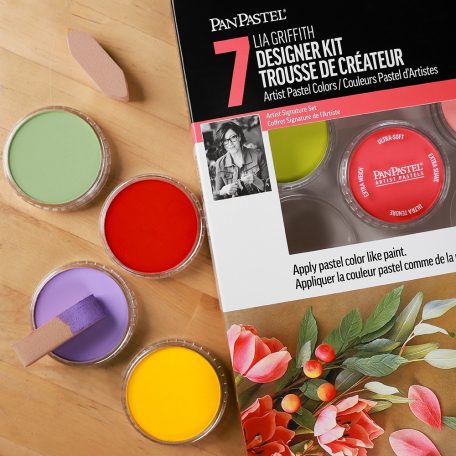 PanPastel tégelyes porpasztell készlet, 7 db + kiegészítők - Lia Griffith Designer Kit