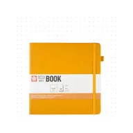   Sakura Dotted Note Book ponthálós jegyzetfüzet - 20x20 cm, japanese kerria