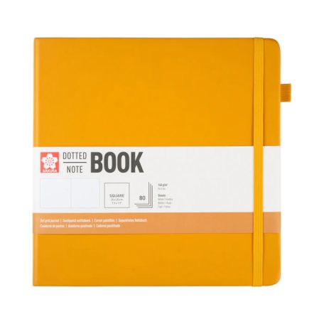 Sakura Dotted Note Book ponthálós jegyzetfüzet - 20x20 cm, japanese kerria