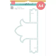Marianne Design stencil Tulipán képeslap (1 csomag)