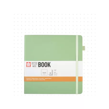 Sakura Dotted Note Book ponthálós jegyzetfüzet - 20x20 cm, pale patina