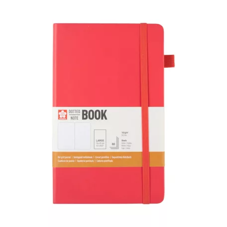 Sakura Dotted Note Book ponthálós jegyzetfüzet - 13x21 cm, plum blossom