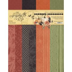   Graphic 45 Ghostly Greetings Scrapbook papírkészlet A4 Patterns & Solids (16 lap)