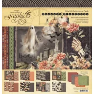   Graphic 45 Ghostly Greetings Scrapbook papírkészlet 12" (30 cm) Collection Pack (24 lap)