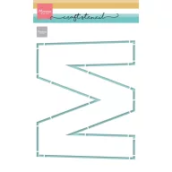 Marianne Design stencil M betű (1 csomag)