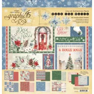   Graphic 45 Deck the Halls Scrapbook papírkészlet 12" (30 cm) Collection Pack (24 lap)