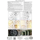 IOD FIGGY & FLOURISH Transzfer fólia 8"X12" (20x30 cm) IOD Gilded Transfer (8 ív) – New Winter 2025