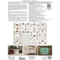   IOD LA FOLIE Festéklenyomat lap12"X16" (30x40 cm) IOD Paint Inlay (8 ív) – New Winter 2025