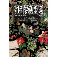   IOD WINTER BOTANIST Transzfer fólia 8"X12" (20x30 cm) IOD Decor Transfer (8 ív)