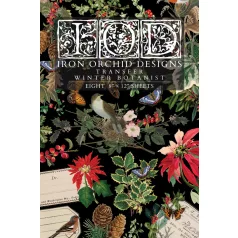   IOD WINTER BOTANIST – New Winter 2025 Transzfer fólia 8"X12" (20x30 cm) IOD Decor Transfer (8 ív)