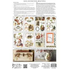   IOD SANTA’S HOLLOW – New Winter 2025 Transzfer fólia 8"X12" (20x30 cm) IOD Decor Transfer (8 ív)
