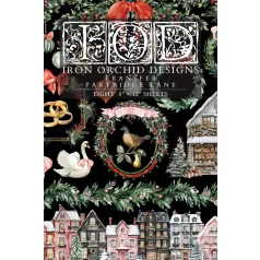   IOD PARTRIDGE LANE – New Winter 2025 Transzfer fólia 8"X12" (20x30 cm) IOD Decor Transfer (8 ív)