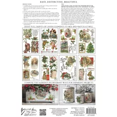   IOD CHRISTMAS JOY Transzfer fólia 8"X12" (20x30 cm) IOD Decor Transfer (8 ív) - New Winter 2025