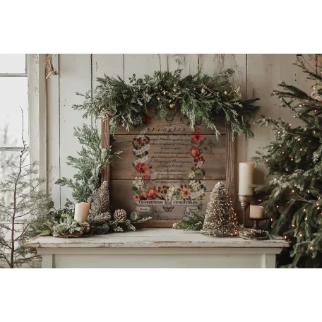 IOD CLEMENTINE Transzfer fólia 8"X12" (20x30 cm) IOD Decor Transfer (8 ív) - New Winter 2025