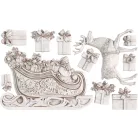 IOD Santa’s Sleigh Öntőforma 6″X10″ Decor Mould (1 db)