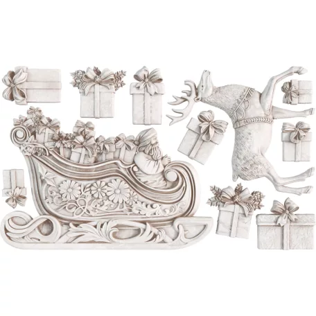 IOD Santa’s Sleigh Öntőforma 6″X10″ Decor Mould (1 db)