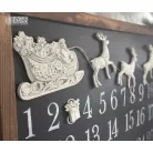 IOD Santa’s Sleigh Öntőforma 6″X10″ Decor Mould (1 db)