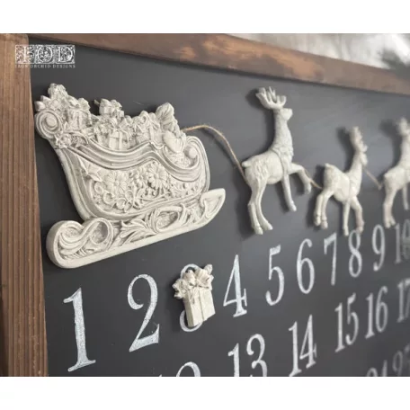 IOD Santa’s Sleigh Öntőforma 6″X10″ Decor Mould (1 db)