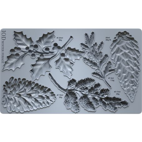 IOD WINTER FORAGE – New Winter 2025 Öntőforma 6″X10″ Decor Mould (1 db)