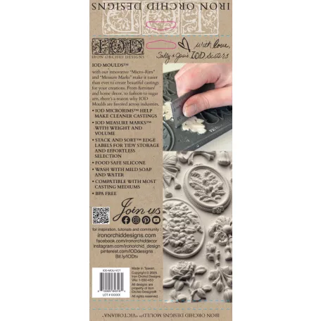 IOD VICTORIANA – New Winter 2025 Öntőforma 6″X10″ Decor Mould (1 db)