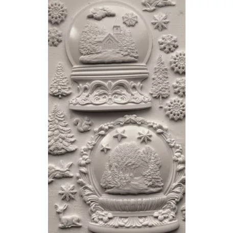 IOD SNOW GLOBES – New Winter 2025 Öntőforma 6″X10″ Decor Mould (1 db)