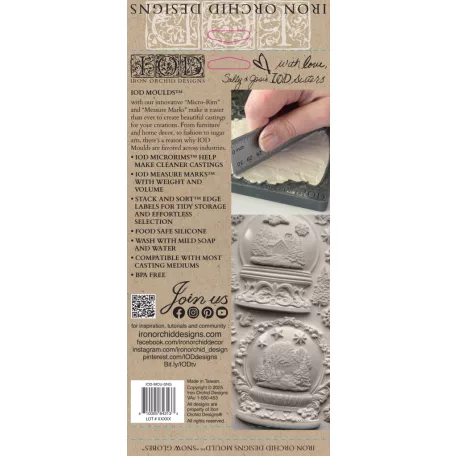 IOD SNOW GLOBES – New Winter 2025 Öntőforma 6″X10″ Decor Mould (1 db)