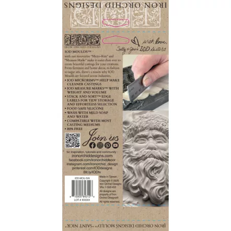 IOD SAINT NICK – New Winter 2025 Öntőforma 5″X7″ Decor Mould (1 db)