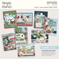   Simple Stories Simple Vintage Flannel Season Kivágatok Simple Cards Kit (1 csomag)