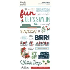   Simple Stories Simple Vintage Flannel Season Matrica Foam Stickers (2 ív)