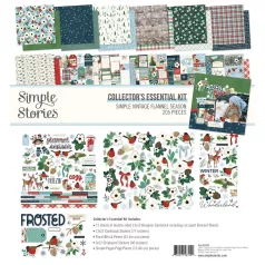   Simple Stories Simple Vintage Flannel Season Scrapbook papírkészlet 12" (30 cm) Collector's Essential Kit (1 csomag)