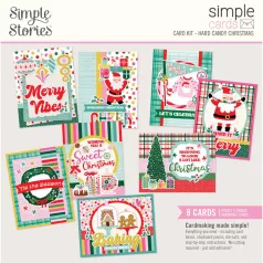   Simple Stories Hard Candy Christmas Kivágatok Simple Cards Kit (1 csomag)