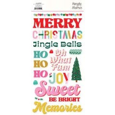   Simple Stories Hard Candy Christmas Matrica Foam Stickers (2 ív)