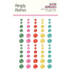  Simple Stories Hard Candy Christmas Díszítőelem Enamel Dots (1 ív)