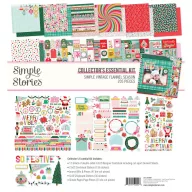   Simple Stories Hard Candy Christmas Scrapbook papírkészlet 12" (30 cm) Collector's Essential Kit (1 csomag)