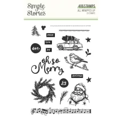   Simple Stories All Wrapped Up Szilikonbélyegző Clear Stamps (1 csomag)