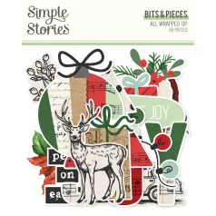   Simple Stories All Wrapped Up Kivágatok Bits & Pieces (1 csomag)