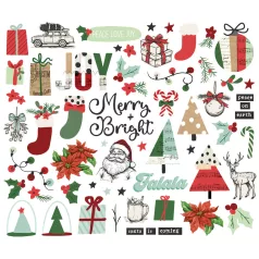   Simple Stories All Wrapped Up Kivágatok Bits & Pieces (1 csomag)