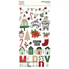   Simple Stories All Wrapped Up Chipboard matrica Chipboard Stickers  (1 ív)