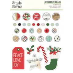   Simple Stories All Wrapped Up Díszítőelem Decorative Brads (1 csomag)