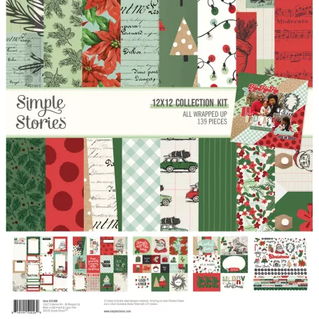 Simple Stories All Wrapped Up Scrapbook papírkészlet 12" (30 cm) Collection Kit (1 csomag)