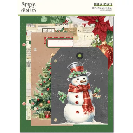 Simple Stories Simple Vintage Believe Album lapok 6x8 Inch Binder Inserts (1 csomag)