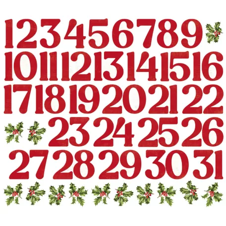 Simple Stories Simple Vintage Believe Kivágatok Number Bits & Pieces (1 csomag)