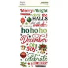 Simple Stories Simple Vintage Believe Matrica Foam Stickers (2 ív)