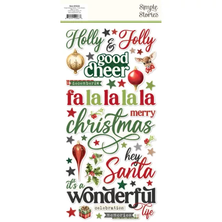 Simple Stories Simple Vintage Believe Matrica Foam Stickers (2 ív)