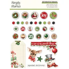   Simple Stories Simple Vintage Believe Díszítőelem Decorative Brads (1 csomag)